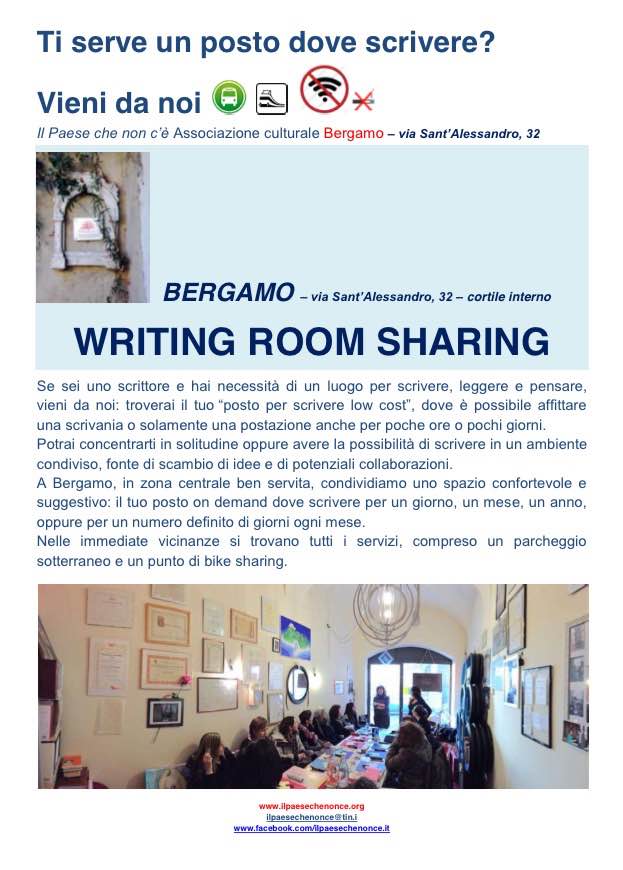 WRITING ROOM SHARING immagine