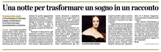 Articolo Eco scrittura by night 19 e 20 maggio 2018